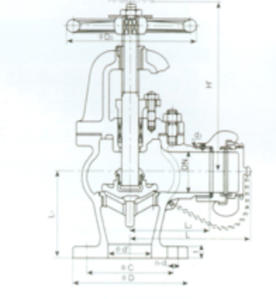 Marine Cast Iron Globe Hose Valves JIS F7333 5K