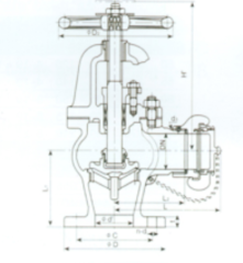 船用铸铁球形软管阀 JIS F7333 5K