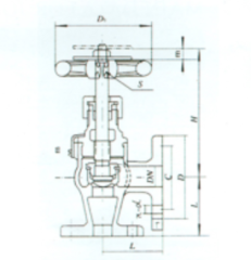 船用青铜螺纹式止回截止阀 JIS F7315L5K
