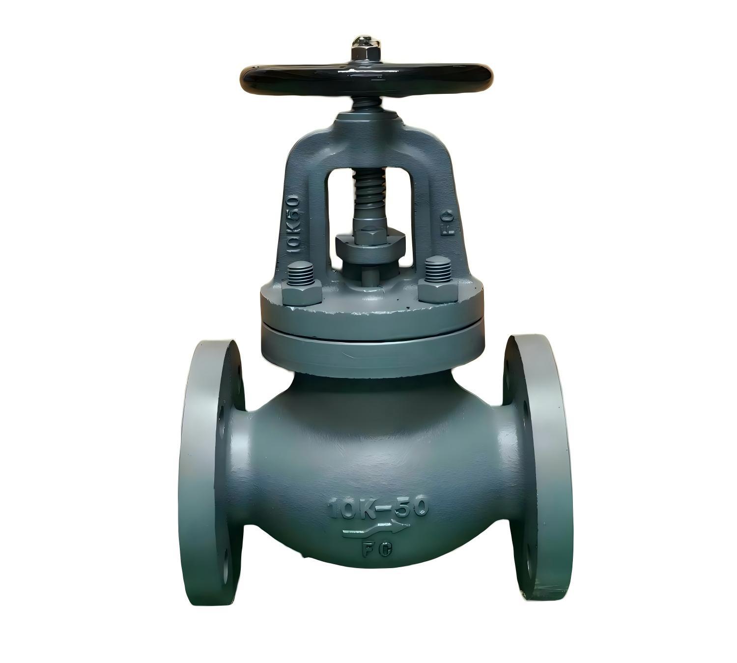Marine Cast Iron Globe Valves JIS F7307 10K