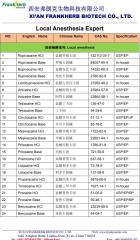 99% Procaine Base CAS 59-46-1 dental local anesthetic GMP manufacturer