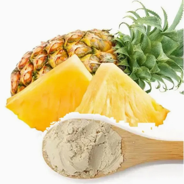 Nutritional Supplement Food Grade 600,000 u/g Enzyme activity Natural Bromelain Powder  CAS 9001-00-7 manufacturer