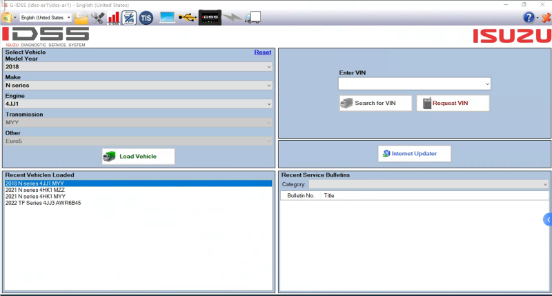Isuzu e-idss g-idss software