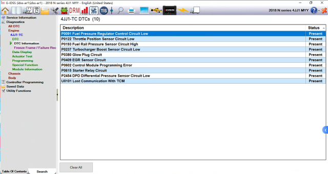 Isuzu e-idss g-idss software