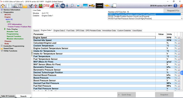 Isuzu e-idss g-idss software