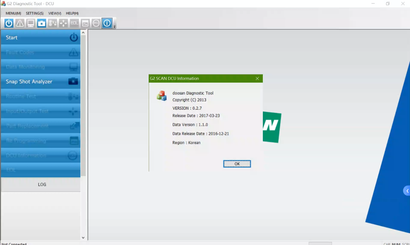 Doosan software Doosan Excavator / Wheel Loader Monitoring Program DMS-5 v3.1.8 Special Mode