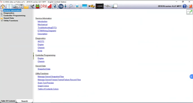 Isuzu e-idss g-idss software