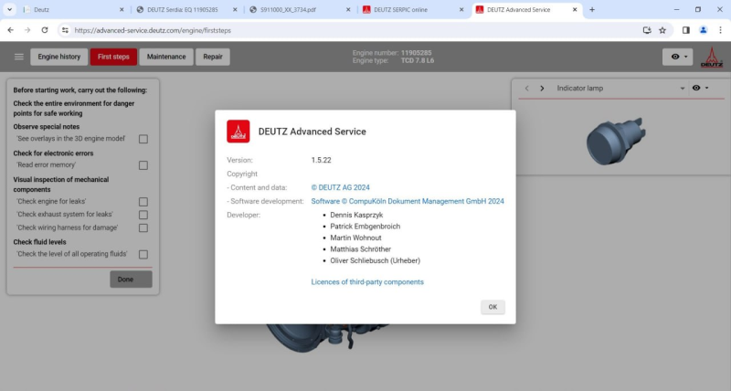 DEUTZ Online Software Offline Software