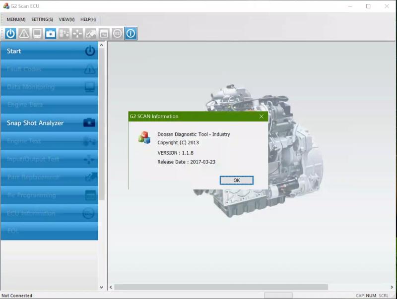 Doosan software Doosan Excavator / Wheel Loader Monitoring Program DMS-5 v3.1.8 Special Mode