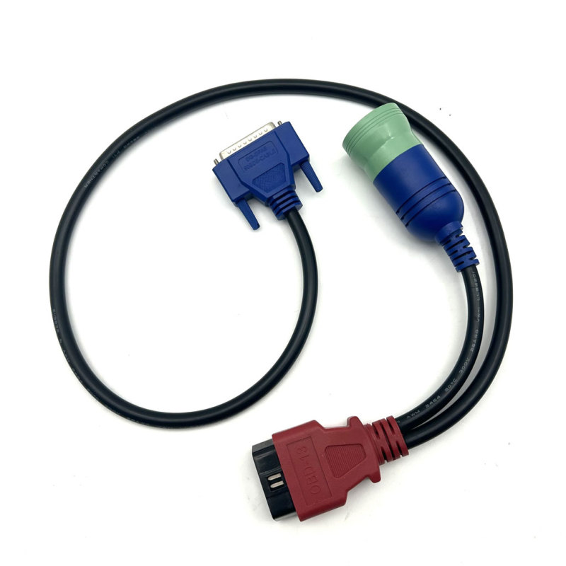 9 Pin + OBD Cable for New Holland CNH DPA5 Electronic Service Tools Agriculture Diagnostic Scanner tool