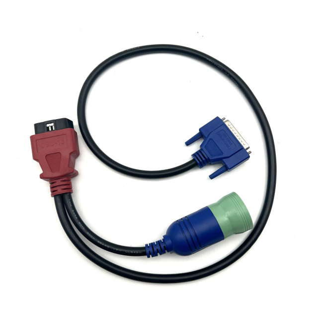 9 Pin + OBD Cable for New Holland CNH DPA5 Electronic Service Tools Agriculture Diagnostic Scanner tool