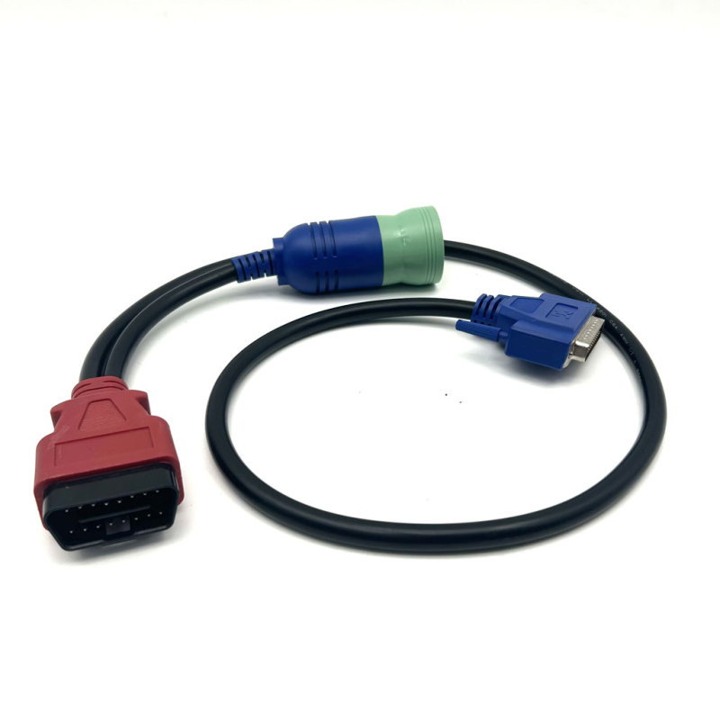 9 Pin + OBD Cable for New Holland CNH DPA5 Electronic Service Tools Agriculture Diagnostic Scanner tool