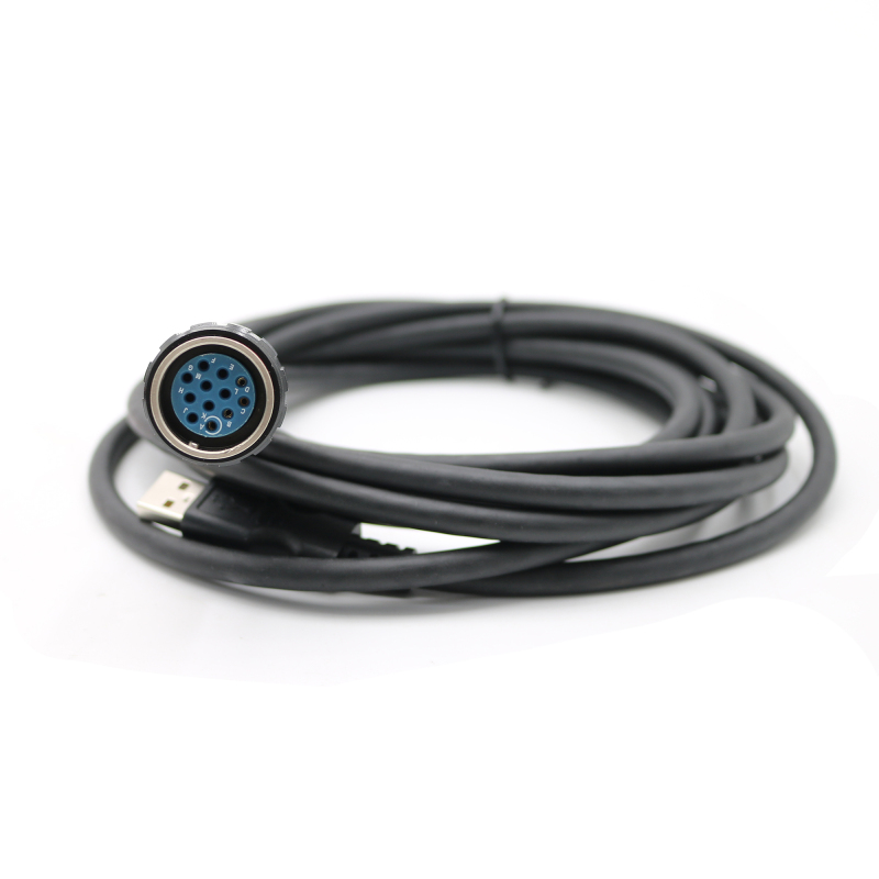 88890305 USB Aviation plug test wire harness interface main test cable for VOLVO VocomⅡ diagnostic tools Heavy truck scanner