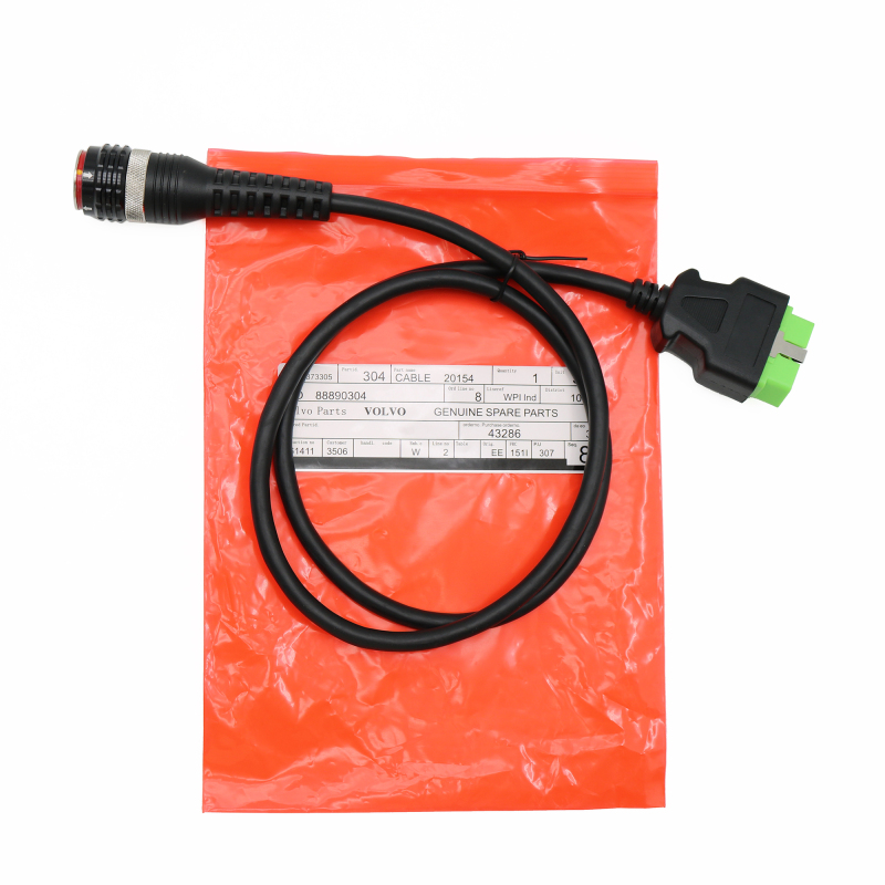 88890304 16 pin OBD Aviation plug test wire harness interface main test 16pin OBD Adapter cable for VOLVO VocomⅠI diagnostic tool
