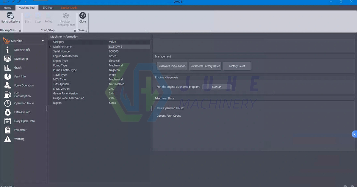 Diagnostic tool diagnostic interface