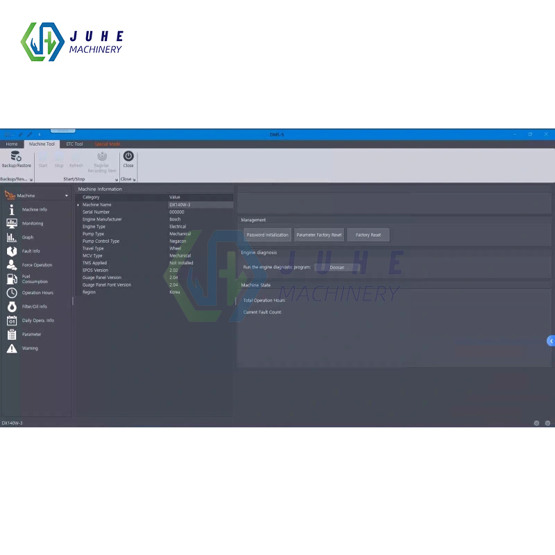 Troubleshooting interface