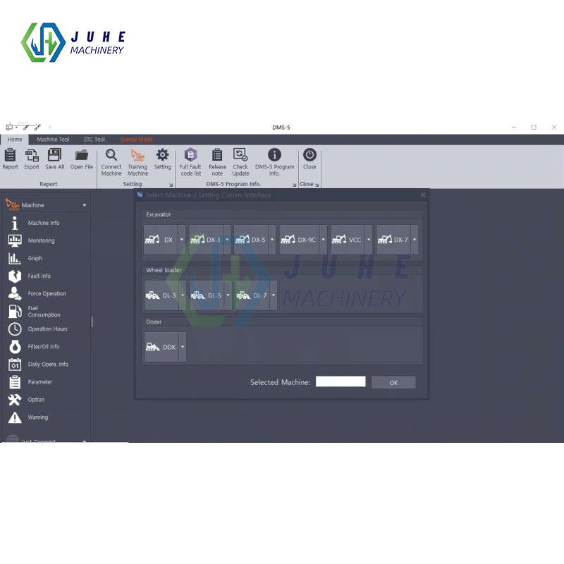 Excavator forklift fault diagnosis