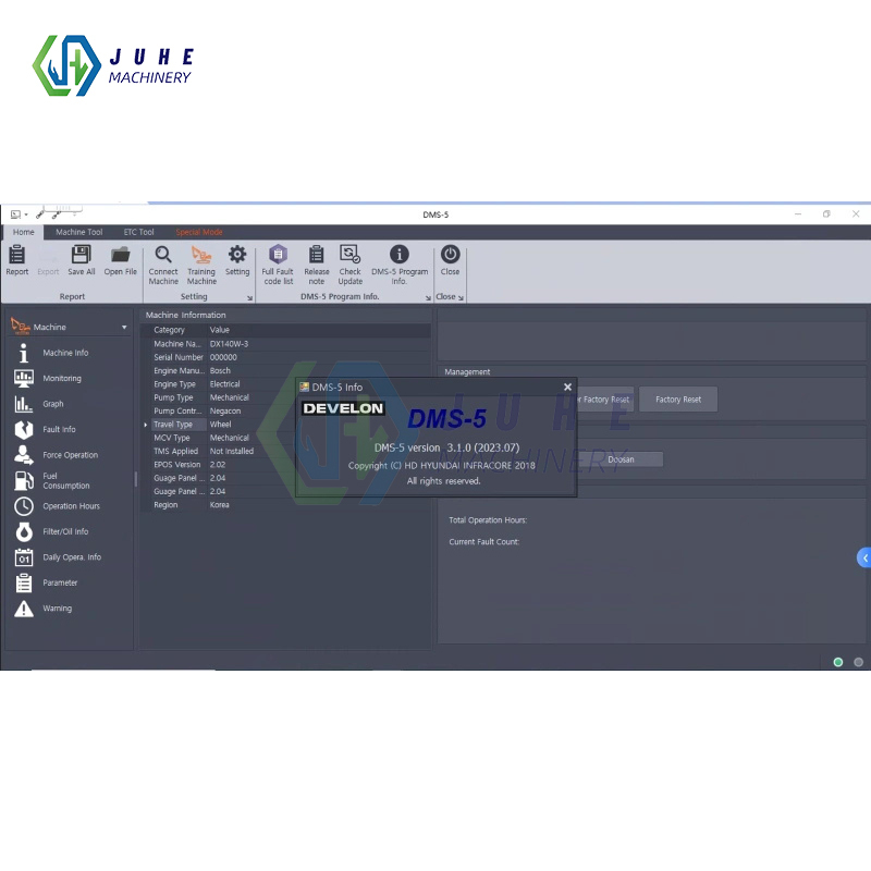 Doosan diagnostic tool interface