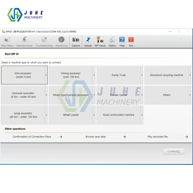 Applicable to Hitachi ZW, EX equipment diagnostic test