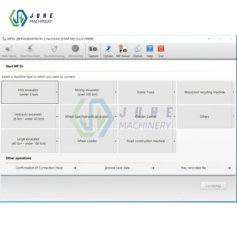 Applicable to Hitachi ZW, EX equipment diagnostic test