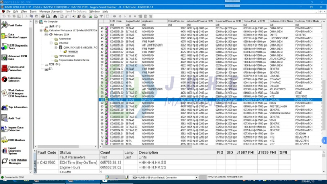 Cummins diagnostic interface