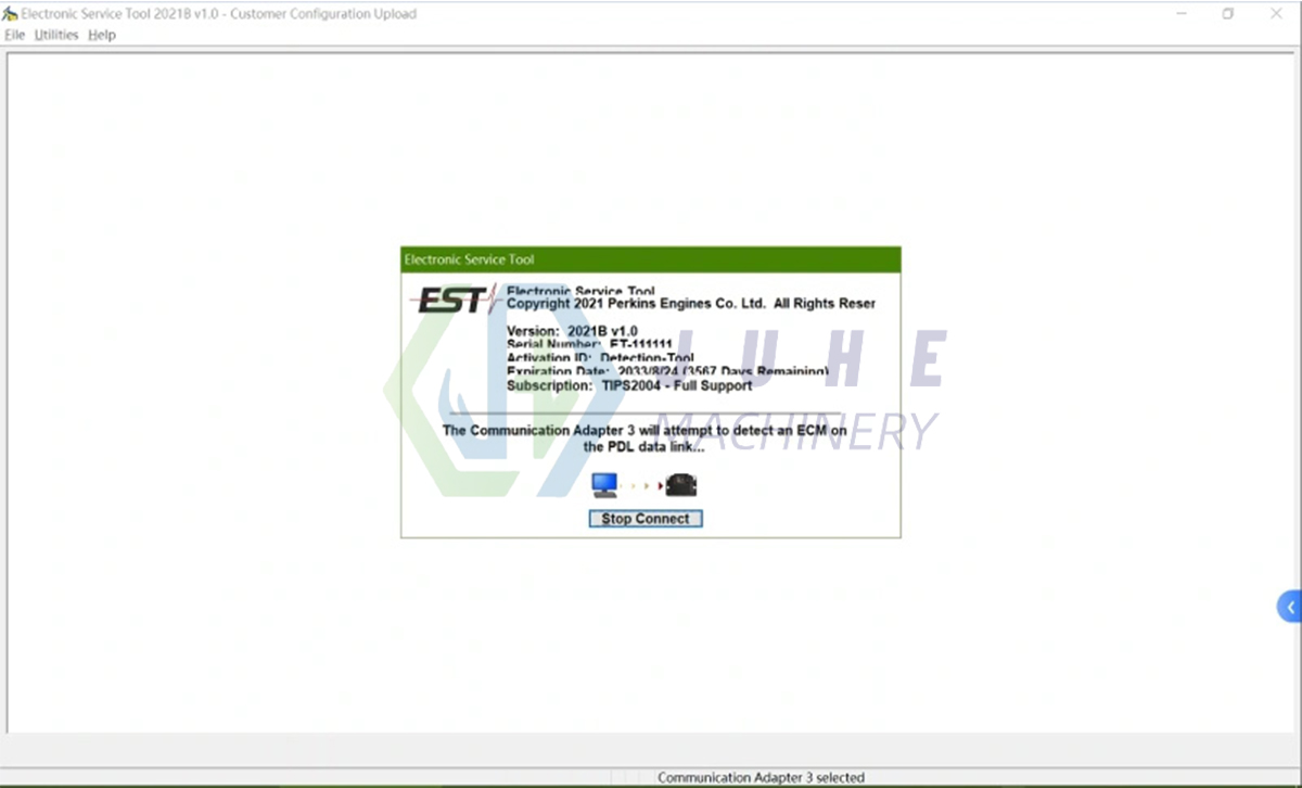 Perkins diagnostic interface