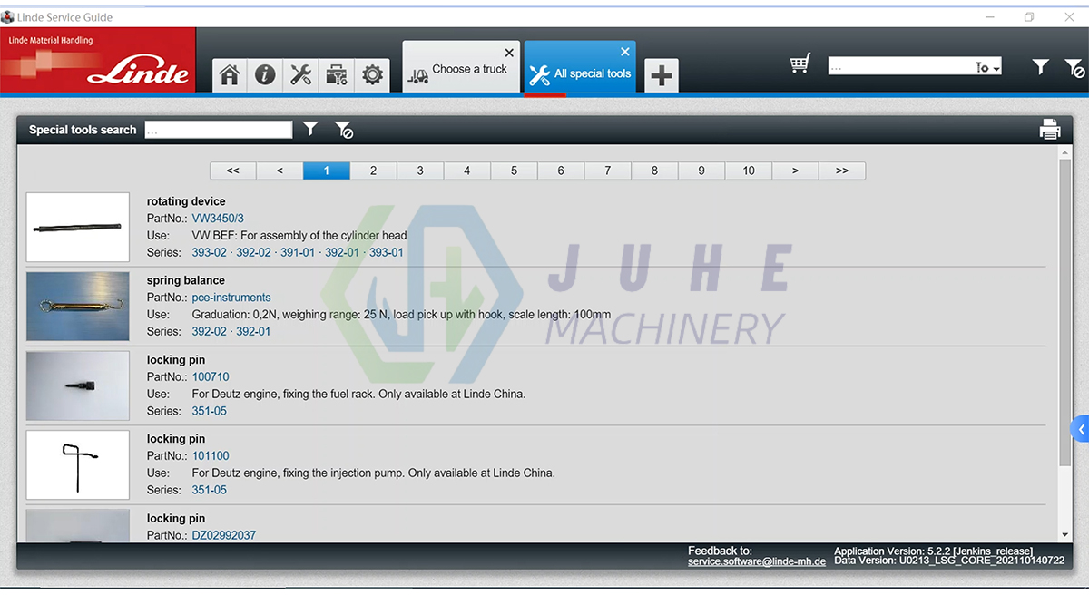 linde Diagnostic Tools