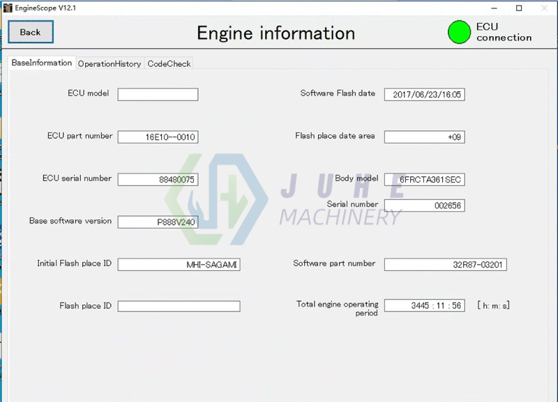 Mitsubishi diagnostic process