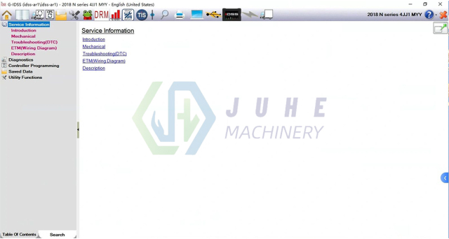 Excavator diagnostic system