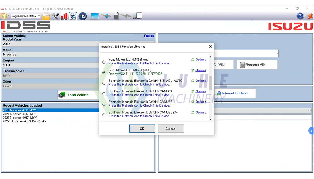 ISUZU diagnostic interface