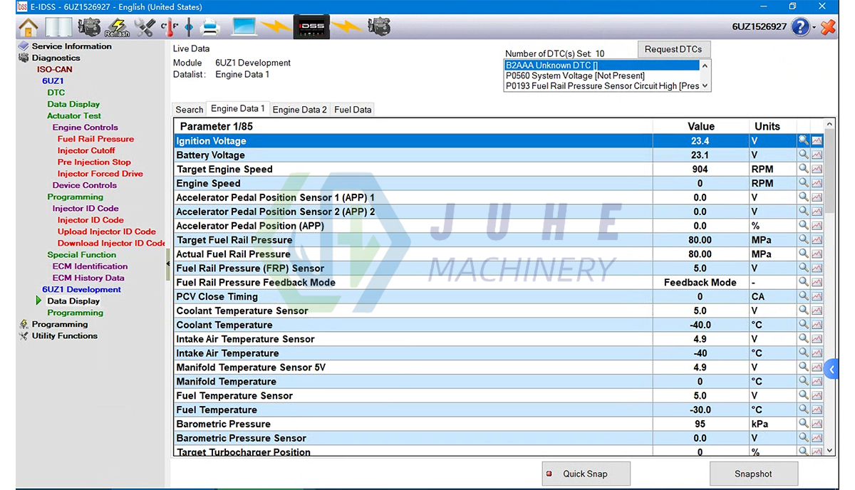 E-IDSS Diagnostic Software
