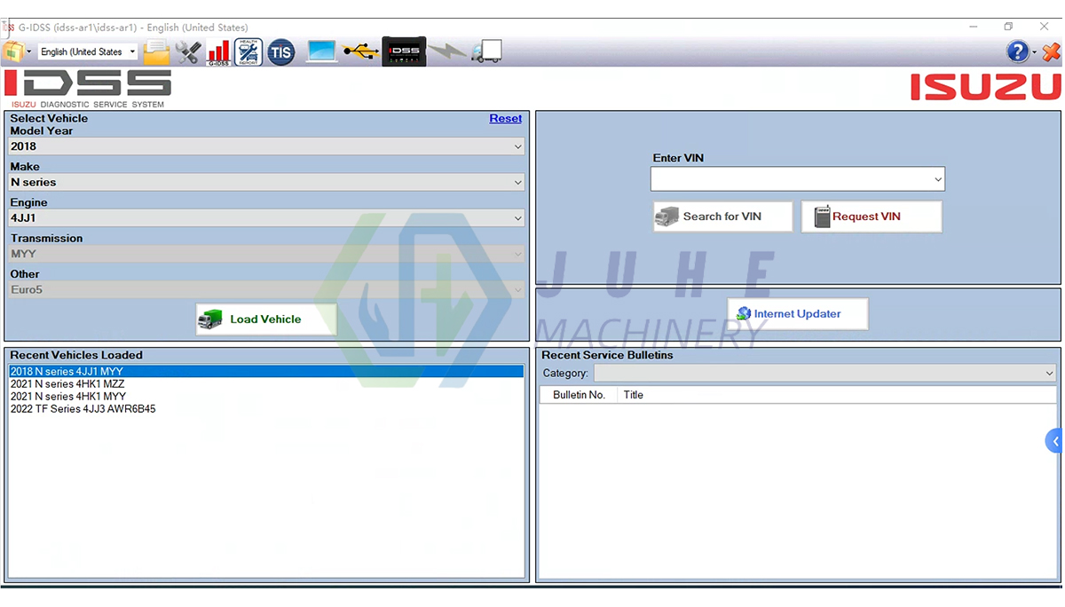 ISUZU diagnostic record view