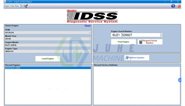 Excavator diagnostic software