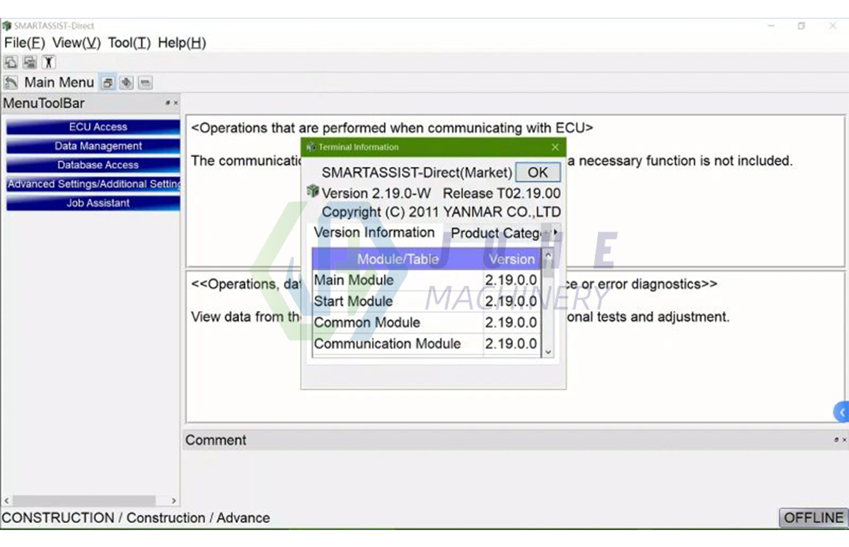 Yanmar Fault Detection Software