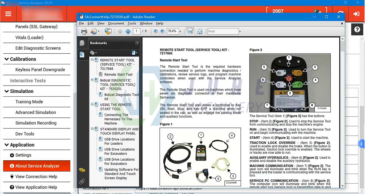 Bobcat Diagnostic Software
