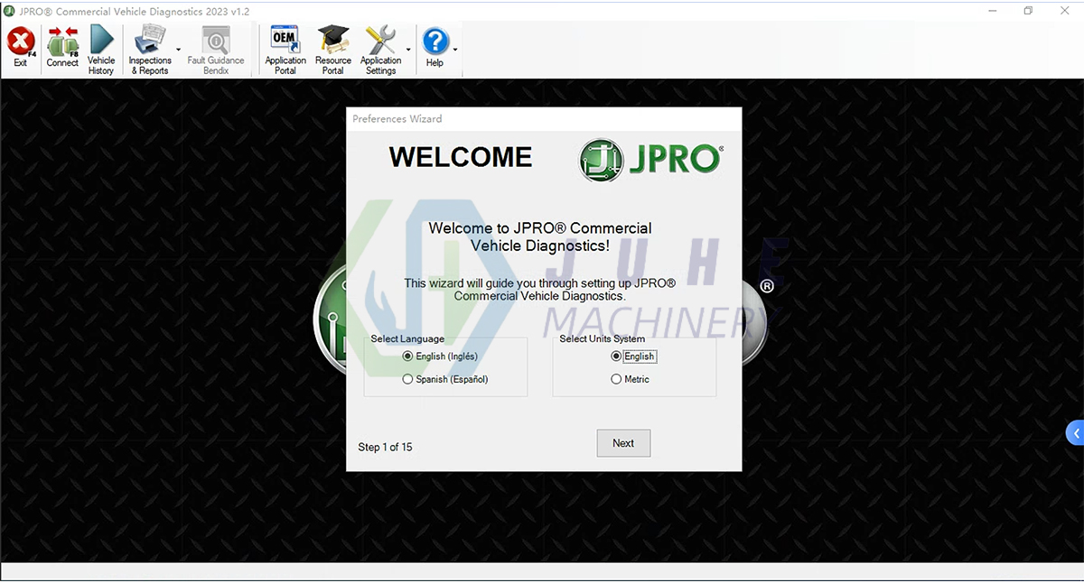 JPRO diagnostic interface