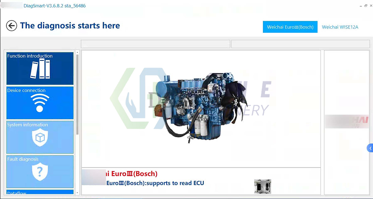Diagnostic Software Engine Selection
