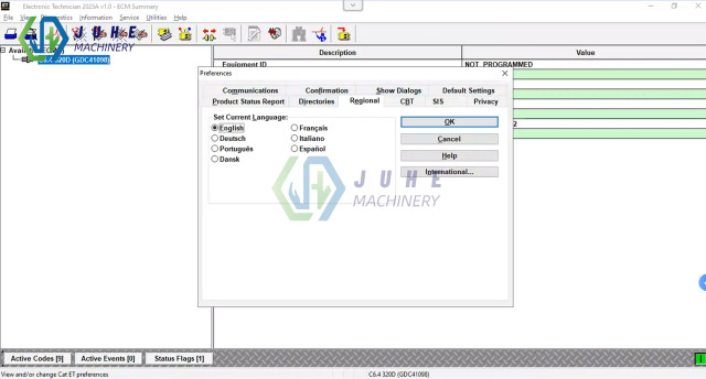 Real-time display of system status