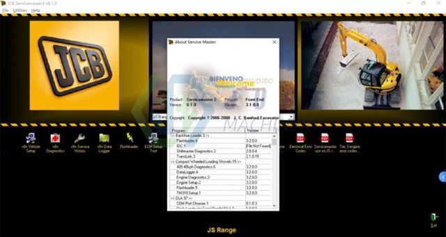 JCB Software for Excavator