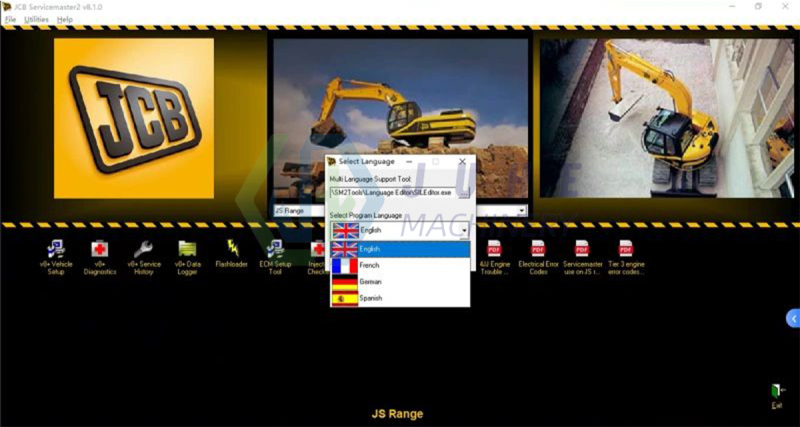 Excavator Heavy Duty Truck Diagnostic Software