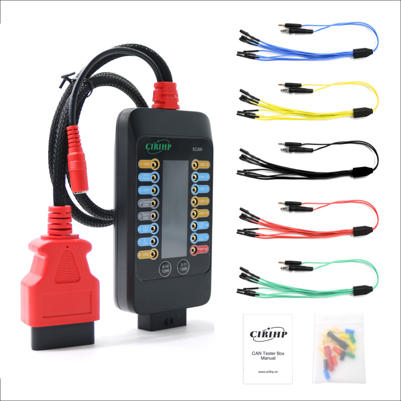 EC200 OBD-II Breakout Box Pinout Tester ECU Signal CAN Line Circuit Test Lead Cable Kit
