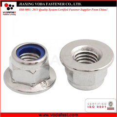 Standard Hex Flange Nylon Insert Lock Nuts made of Steel and Stainless Steel
