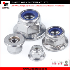 Standard Hex Flange Nylon Insert Lock Nuts made of Steel and Stainless Steel
