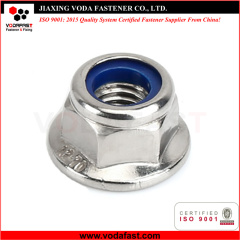 Standard Hex Flange Nylon Insert Lock Nuts made of Steel and Stainless Steel