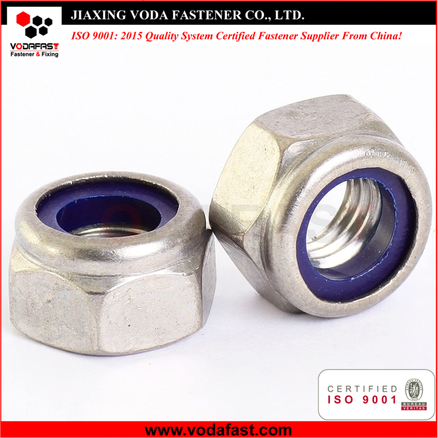 Standard Nylon Insert Lock Nuts made of Steel and Stainless Steel