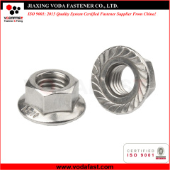 Standard Hex Flange Nuts made of Steel and Stainless Steel