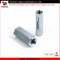 Hex Long Coupling Nut made of Steel and Stainless Steel