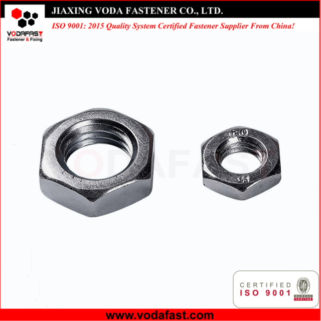 Hex Thin Nut made of Steel and Stainless Steel