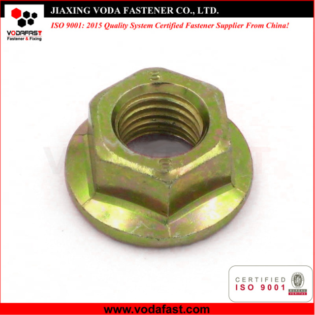Standard Hex Flange Nuts made of Steel and Stainless Steel