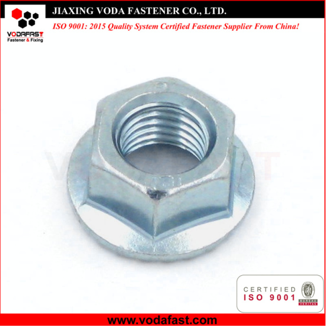 Standard Hex Flange Nuts made of Steel and Stainless Steel